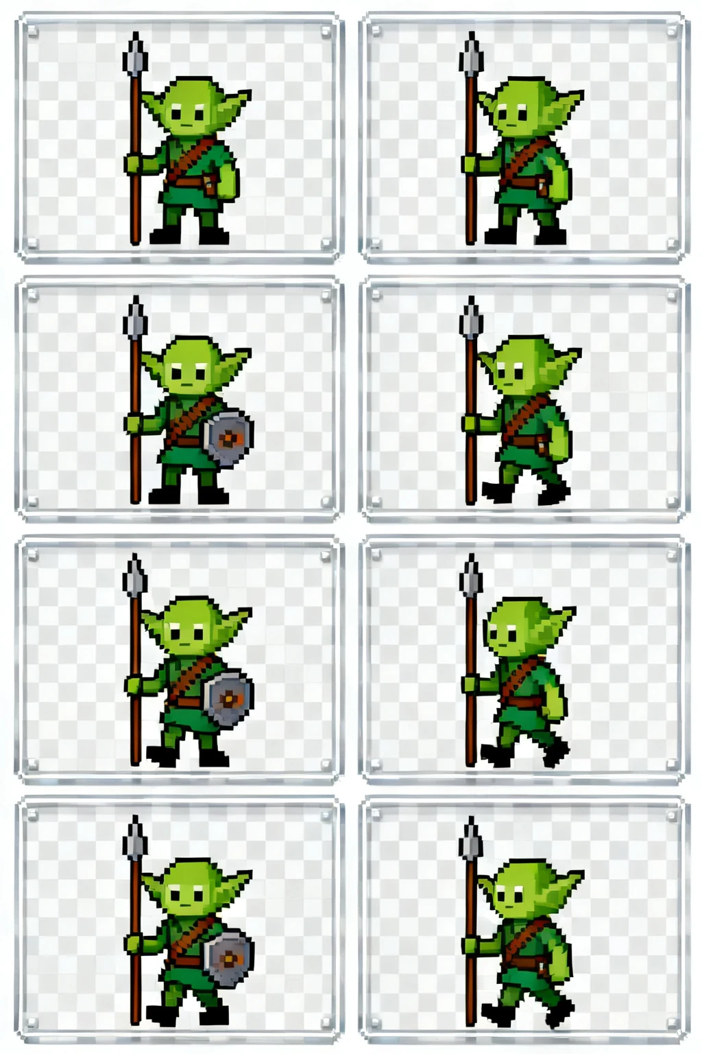 Four directions sprite sheet example